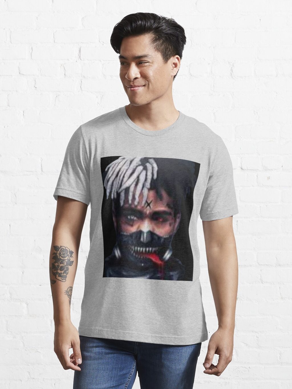 ssrcoslim fit t shirtmensheather greyfronttall three quarter2000x2000 20 - XXXTentacion Merch