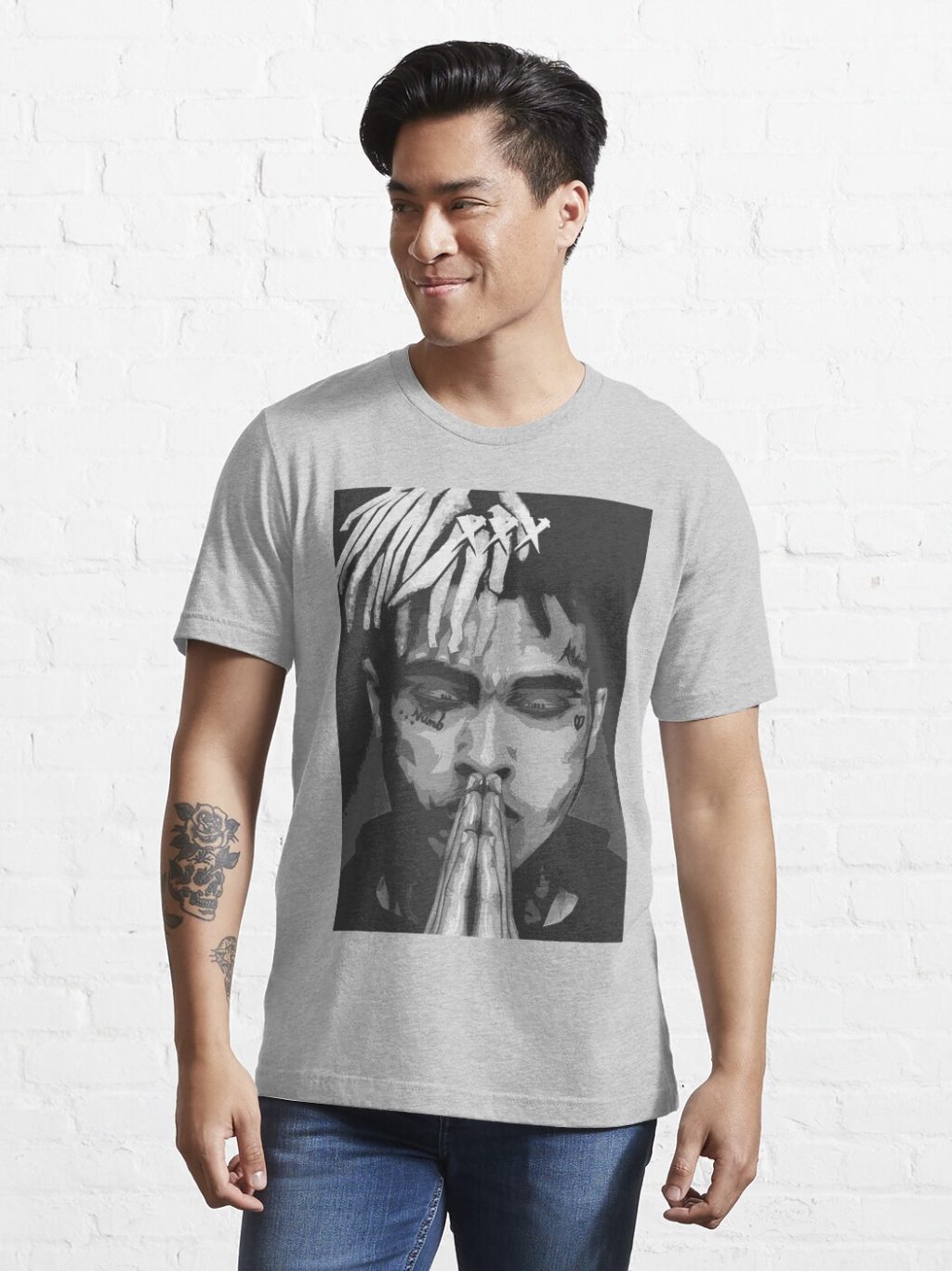ssrcoslim fit t shirtmensheather greyfronttall three quarter2000x2000 21 - XXXTentacion Merch