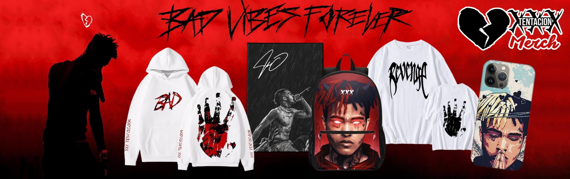 xxxtentation merch banner - XXXTentacion Merch