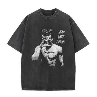 Bad Vibe Forever XXXTentacion Mineral Wash T-shirt