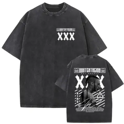 Hot Design XXXTentacion Mineral Wash T-shirt