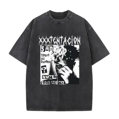 Sad XXXTentacion Mineral Wash T-shirt