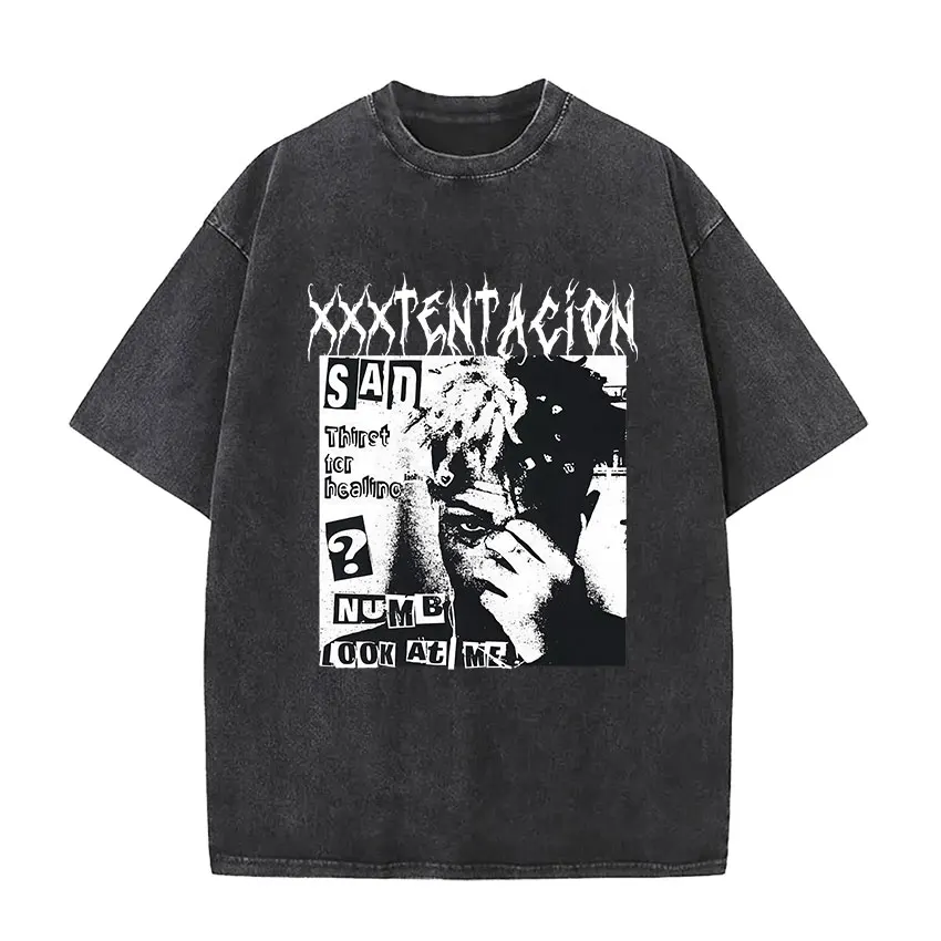 Sad XXXTentacion Mineral Wash T-shirt