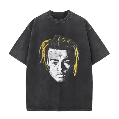 Yellow Hair XXXTentacion Mineral Wash T-shirt