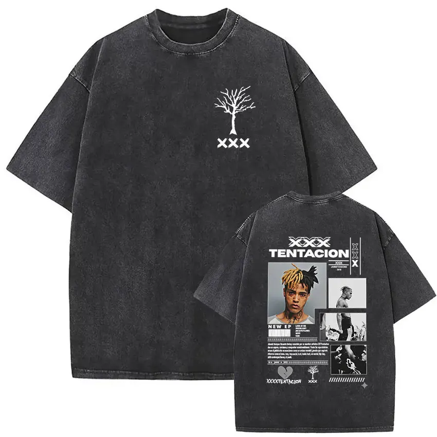 New Design XXXTentacion Mineral Wash T-shirt