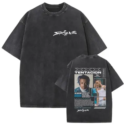 Skin Album XXXTentacion Mineral Wash T-shirt