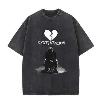Heart Break XXXTentacion Mineral Wash T-shirt