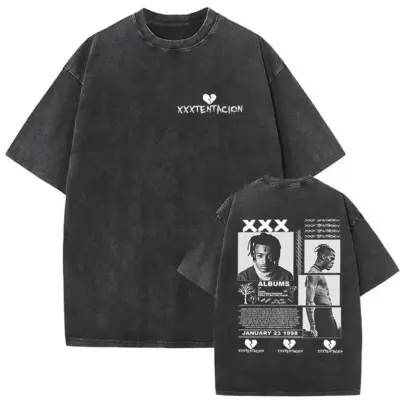 High Quality XXXTentacion Mineral Wash T-shirt