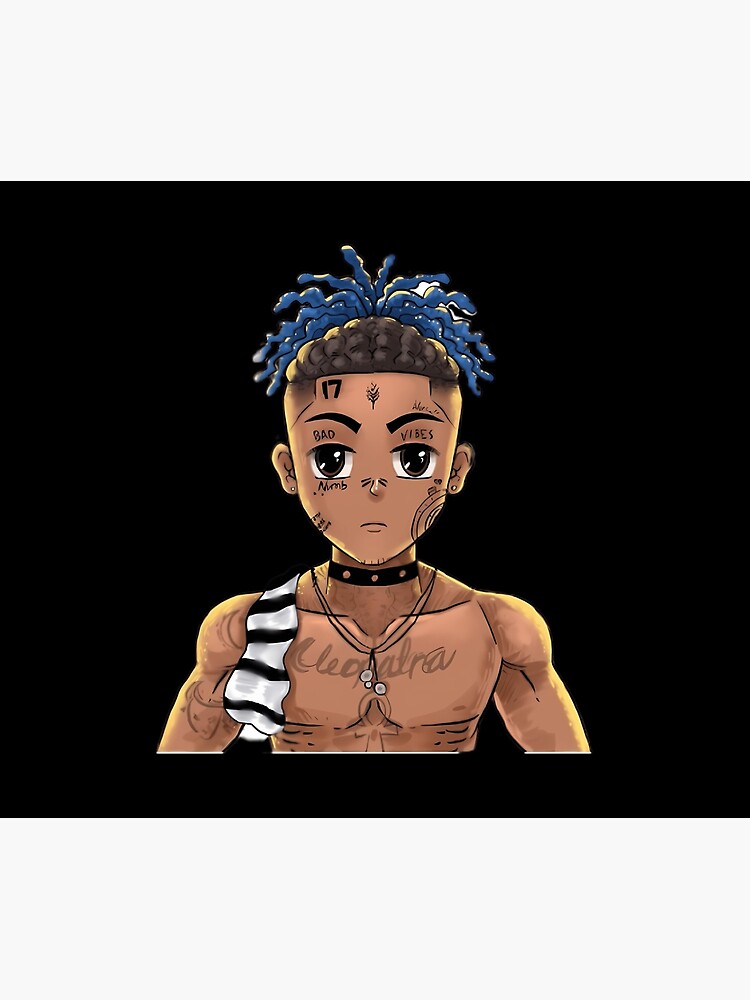 De Xxxtentation Draw Cartoon Rip Legend Rap Throw Pillow - Image 2