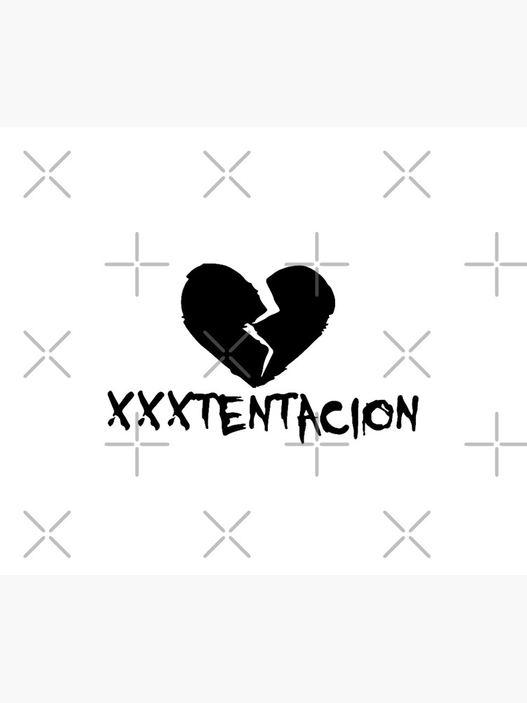 Xxxtentacion American Rapper Black Version Throw Pillow - Image 2