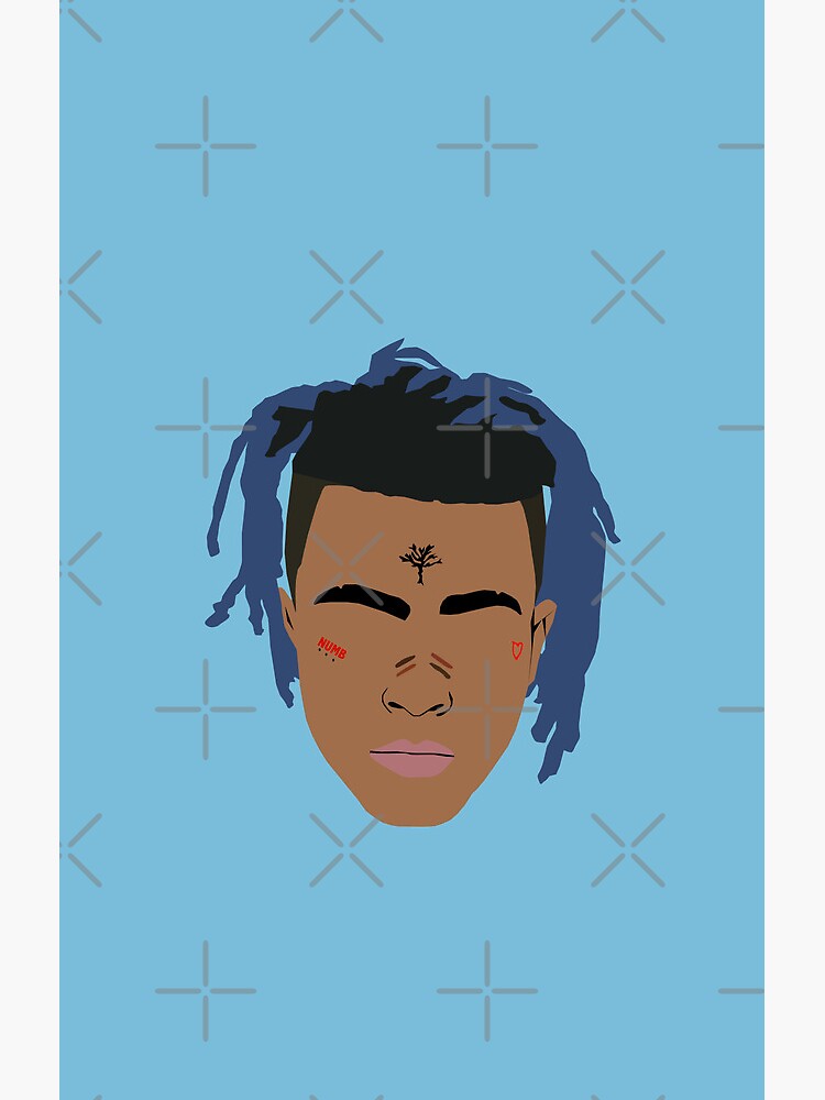 Xxxtentacion Illustration Shower Curtain - Image 2
