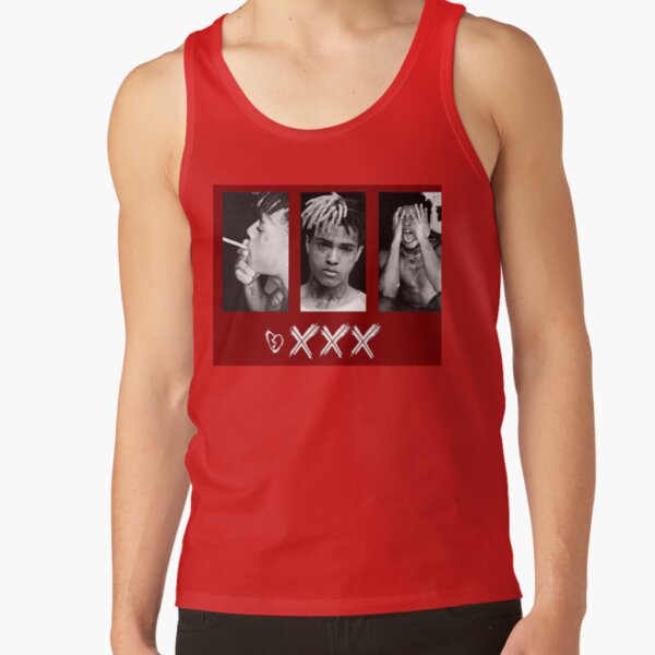 Xxxtentacion Red Design Tank Top - Image 4