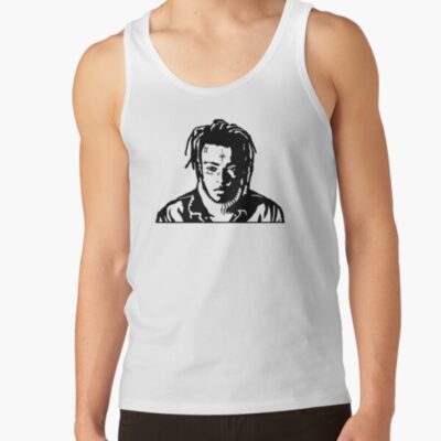 Xxxtentacion Black And White Silhouette Graphic Design Tank Top
