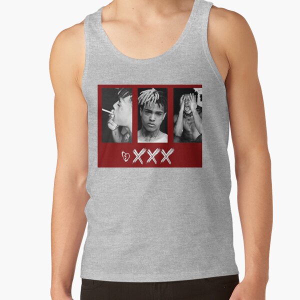 Xxxtentacion Red Design Tank Top - Image 3