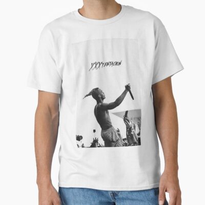 Live Concert Black And White Tentacion Poster T-shirt