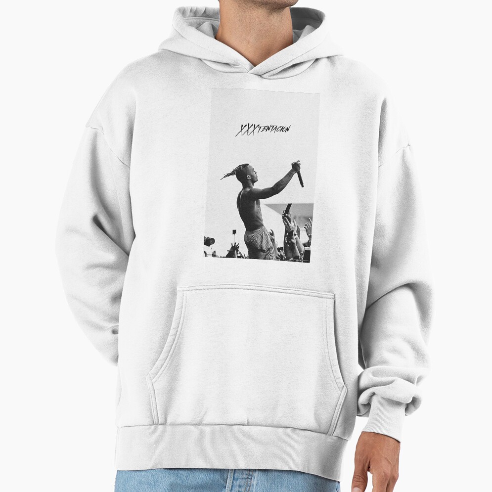 Live Concert Black And White Tentacion Poster Hoodie
