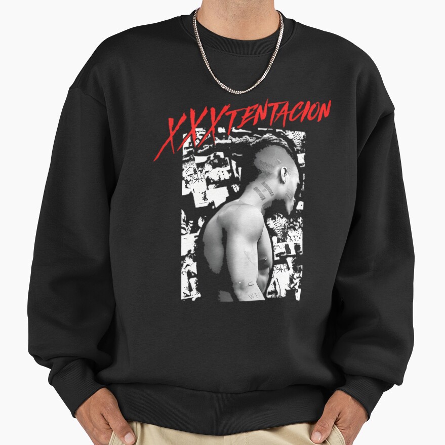 Xxxtentacion Collage Black Pullover Sweatshirt - Image 2