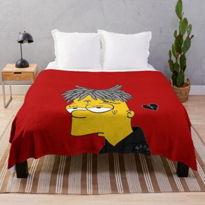 Bart Xxxtentacion Throw Blanket
