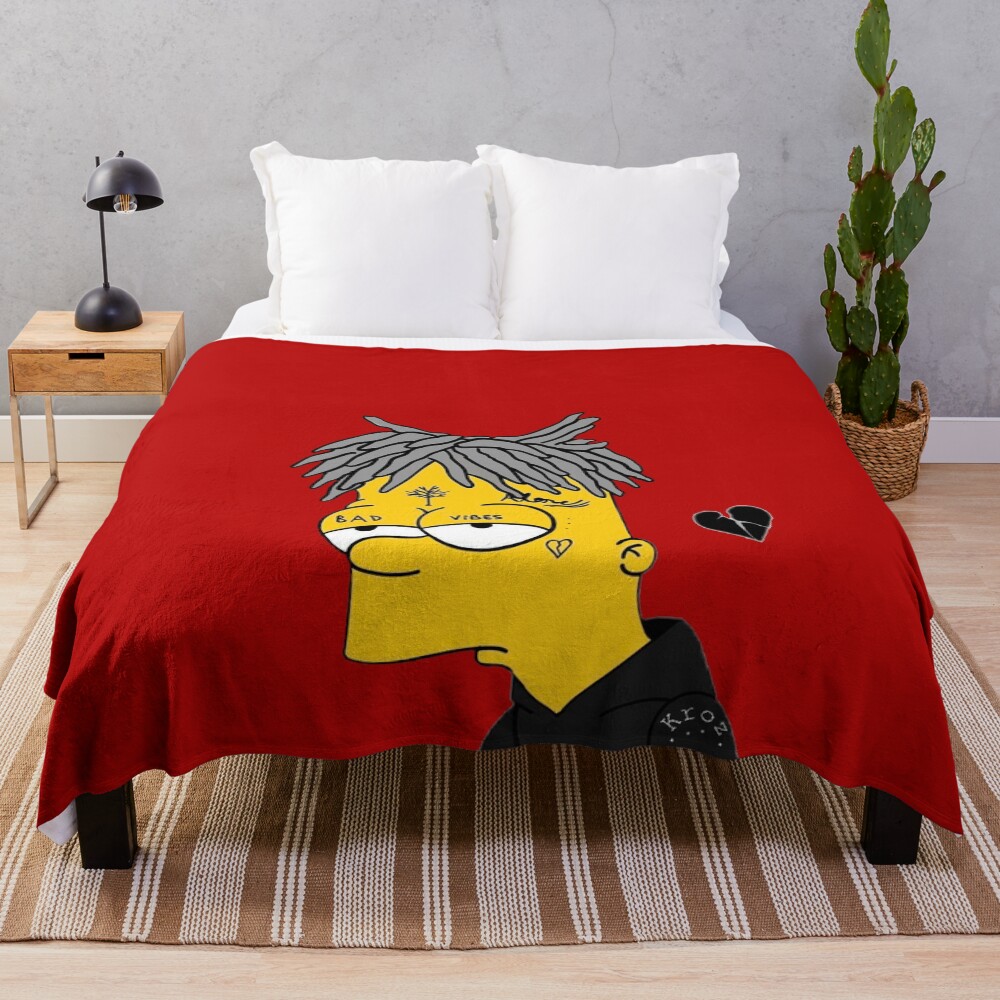 Bart Xxxtentacion Throw Blanket
