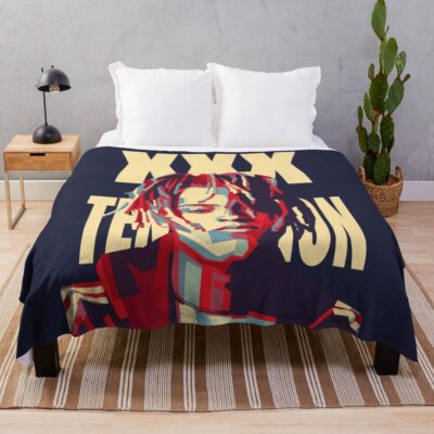Xxxtentacion Retro Art Throw Blanket