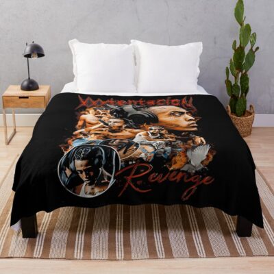 Xxxtentacion Revenge Tribute Throw Blanket