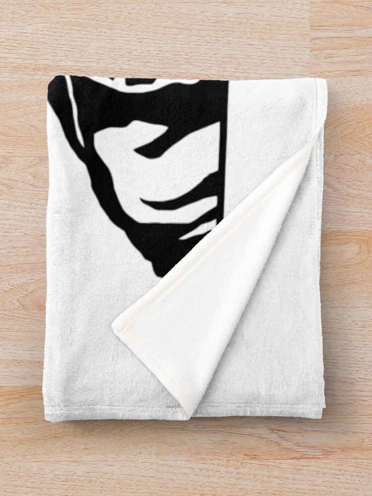 Xxxtentacion Black And White Silhouette Graphic Design Throw Blanket - Image 2