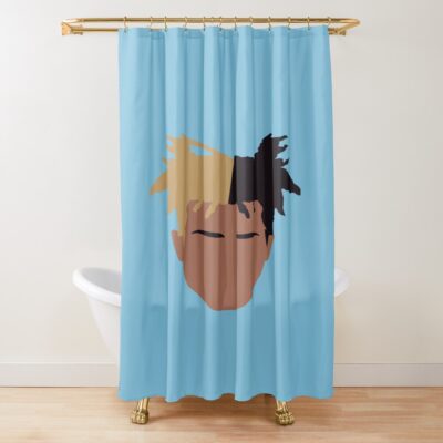 Xxxtentacion Illustration Blue Background Shower Curtain