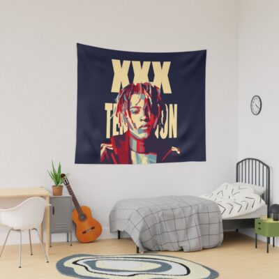 Xxxtentacion Retro Art Tapestry