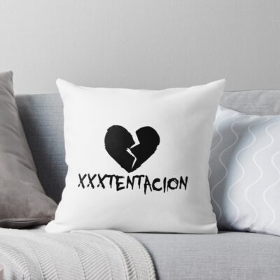 Xxxtentacion American Rapper Black Version Throw Pillow