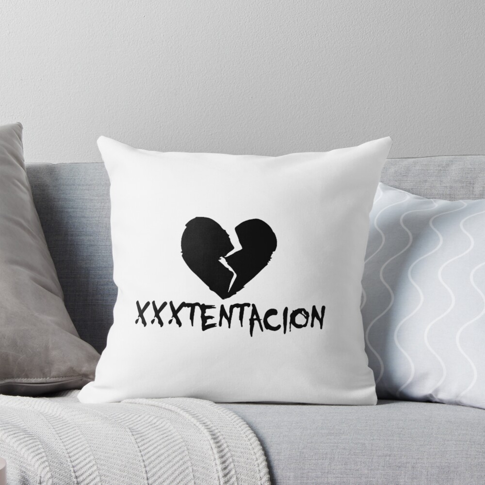 Xxxtentacion American Rapper Black Version Throw Pillow