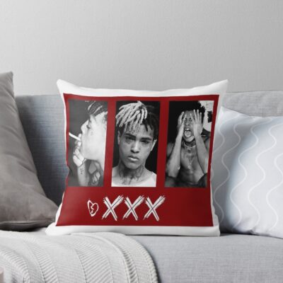 Xxxtentacion Red Design Throw Pillow