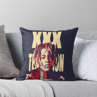 Xxxtentacion Retro Art Throw Pillow